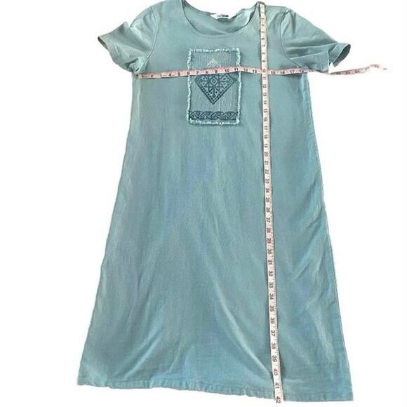 VTG 90s NINA PICCALINO Artsy Midi Dress & Vest Set SZ S Lagenlook Phoebe Friends - Picture 9 of 10